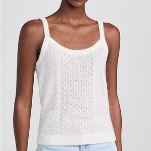 ATM Anthony Thomas Melillo Cream Knit Tank Top size XS